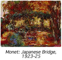This is an image of Monet's Japanese Bridge painting
