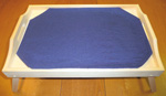 Tray with contrasting placemat