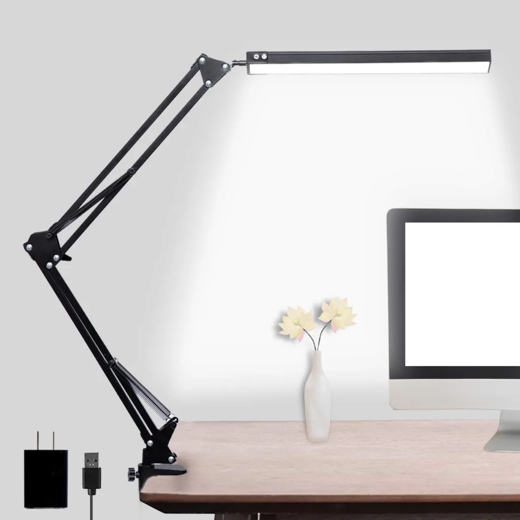 Flexible arm task lamps available from Amazon