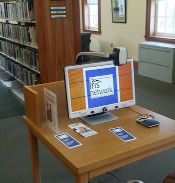 video magnifier in York Maine Library