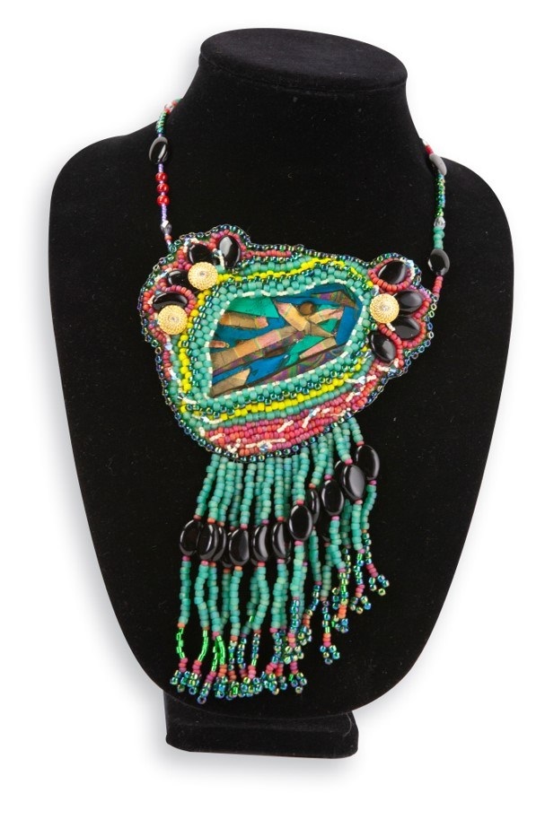 picture of piece my eyes are only for you which is a large necklace with hanging beads