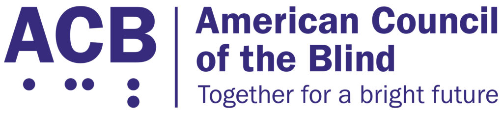 ACB American Council of the Blind logo. 