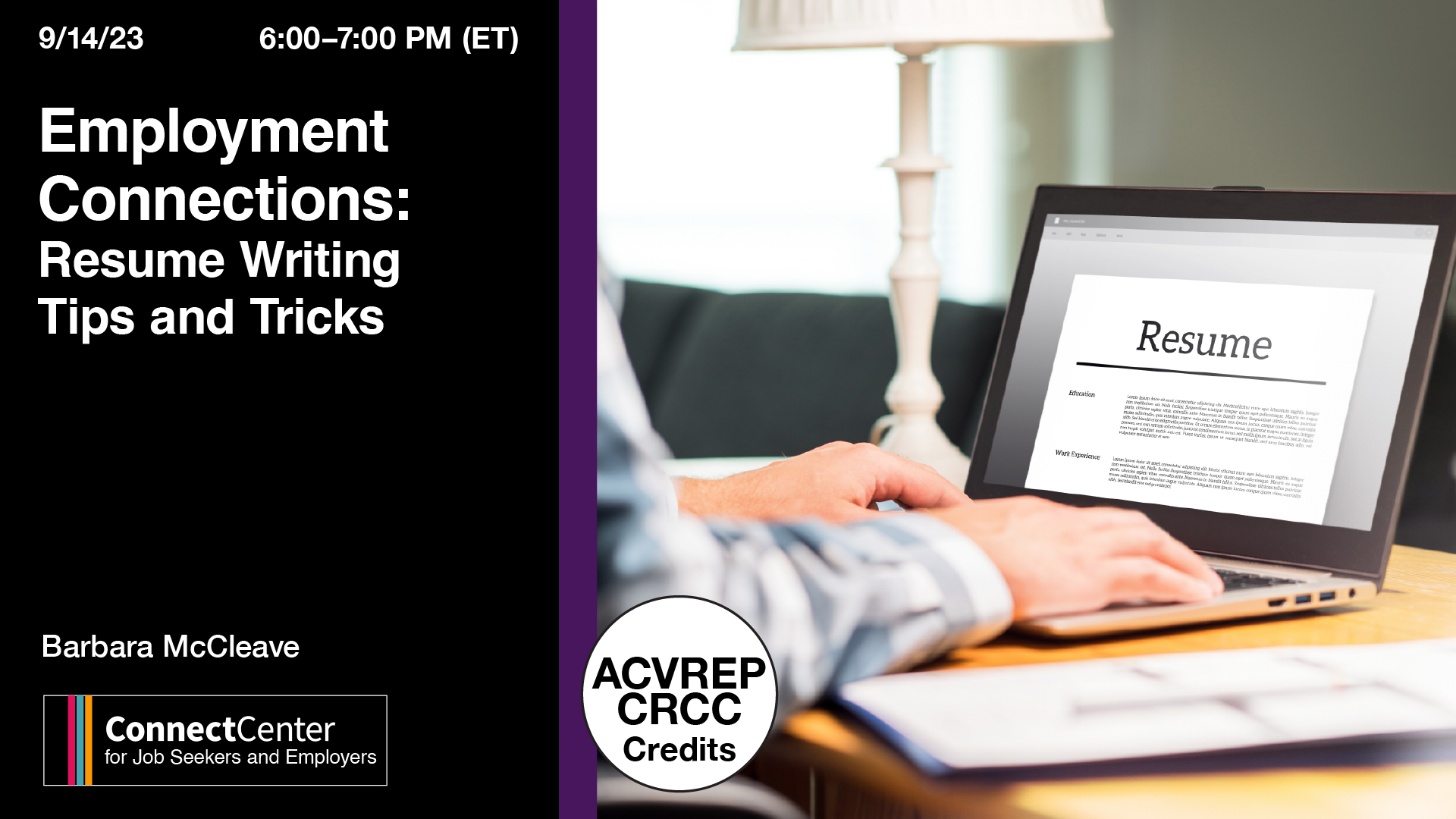 Employment Connections Resume Writing Tips and Tricks ConnectCenter