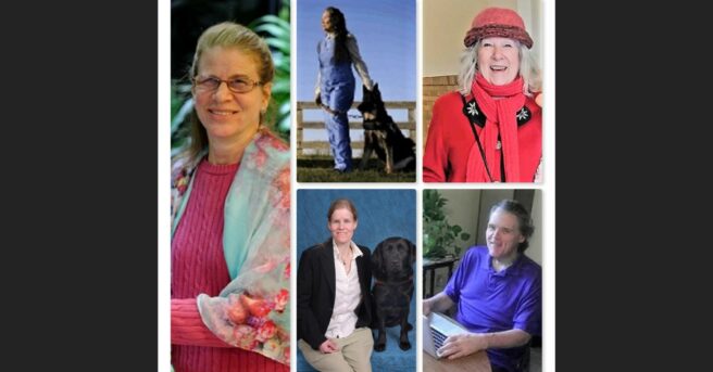 collage of peers: Elizabeth Sammons on the left, Deanna DeAnna Quietwater Noriega to her right, Lynda Lambert far right, Liz Bottner in the center under Deanna, Max Ivy on bottom right