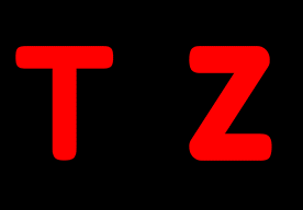 screenshot of red letters T and Z on an iPad. 