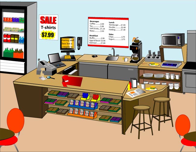 Retail Worksite for Low Vision Users