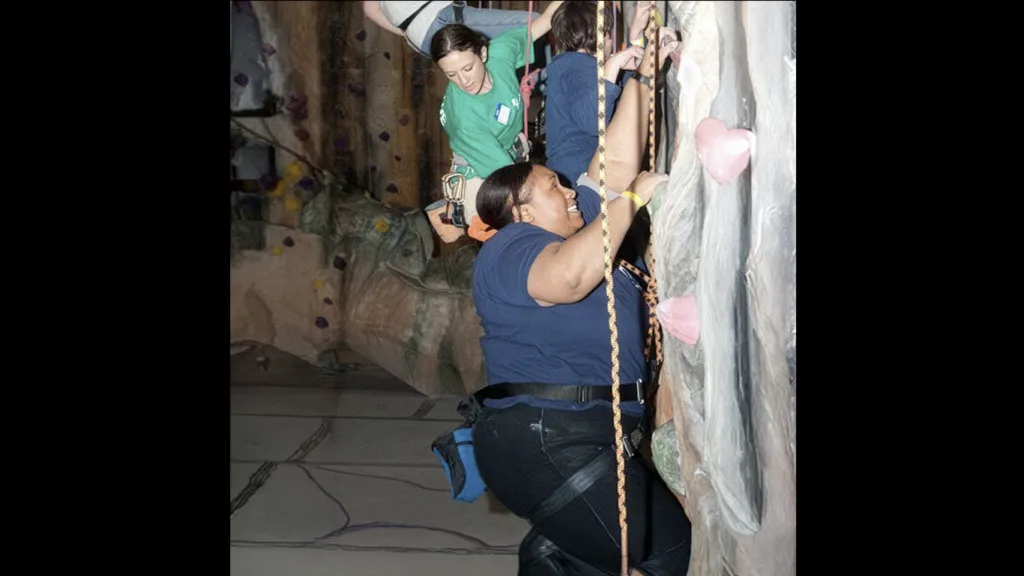 Empish rock climbing