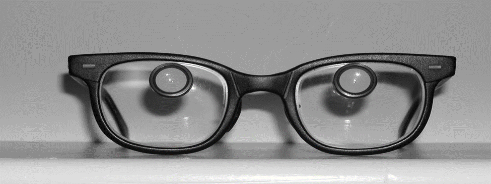 bioptic glasses with telescopic lenses