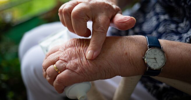 older person's hands