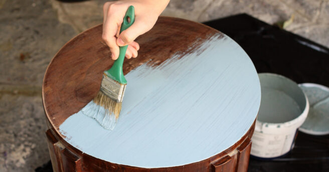 Repainting an end table