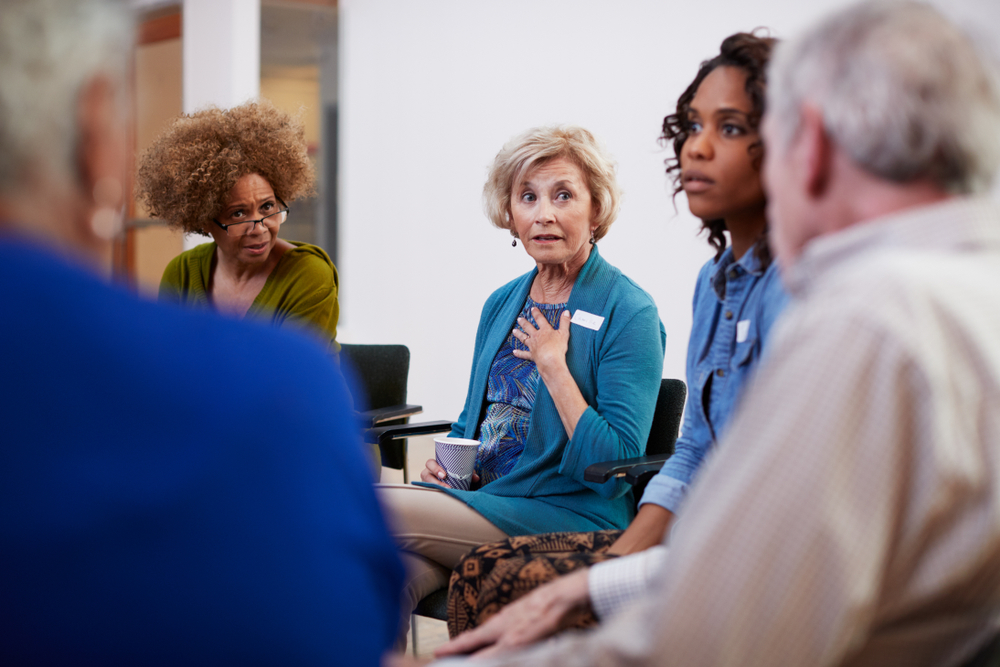 Group of people talking