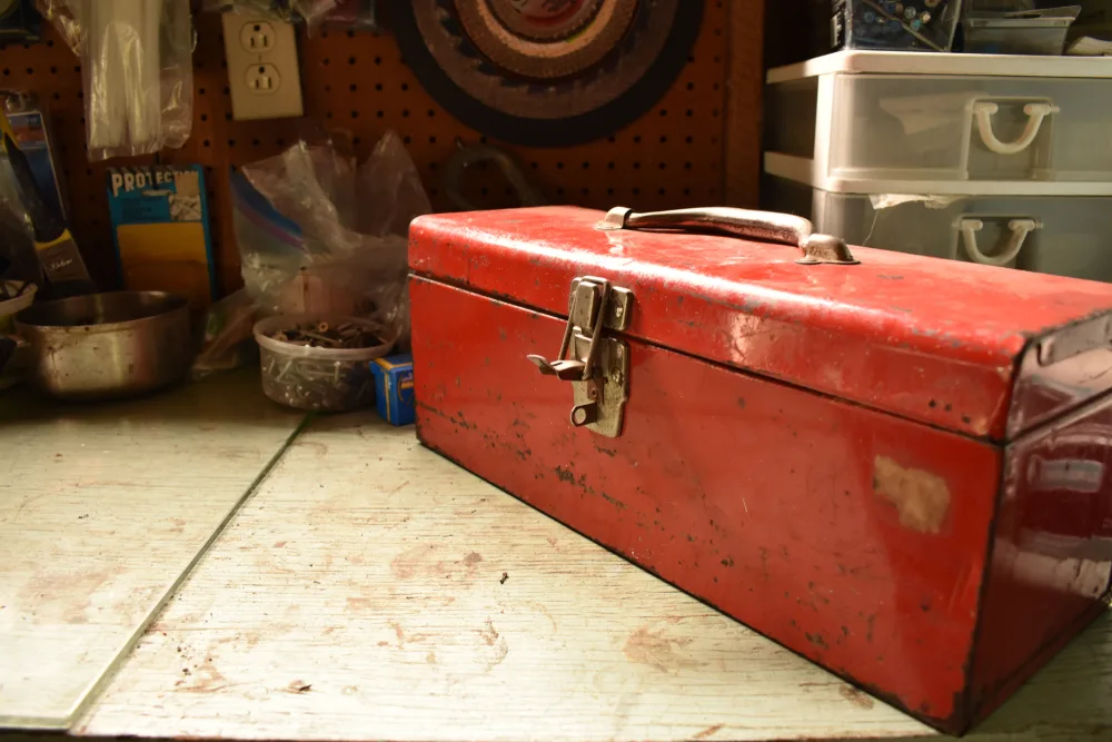 Photo of red toolbox