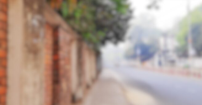 Defocused streets with blurred image.